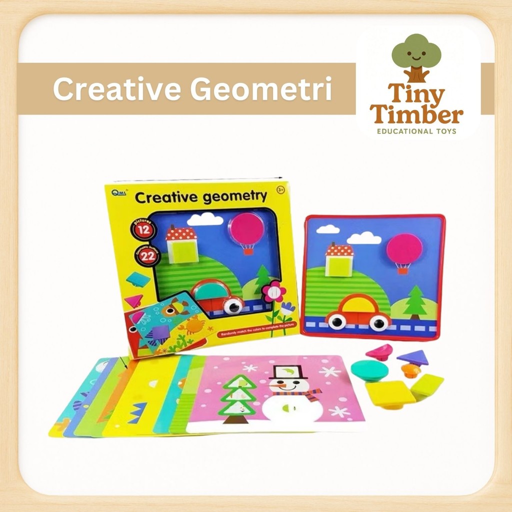 Creative Geometri/ Maianan Edukasi Anak/ Mainan Motorik Anak