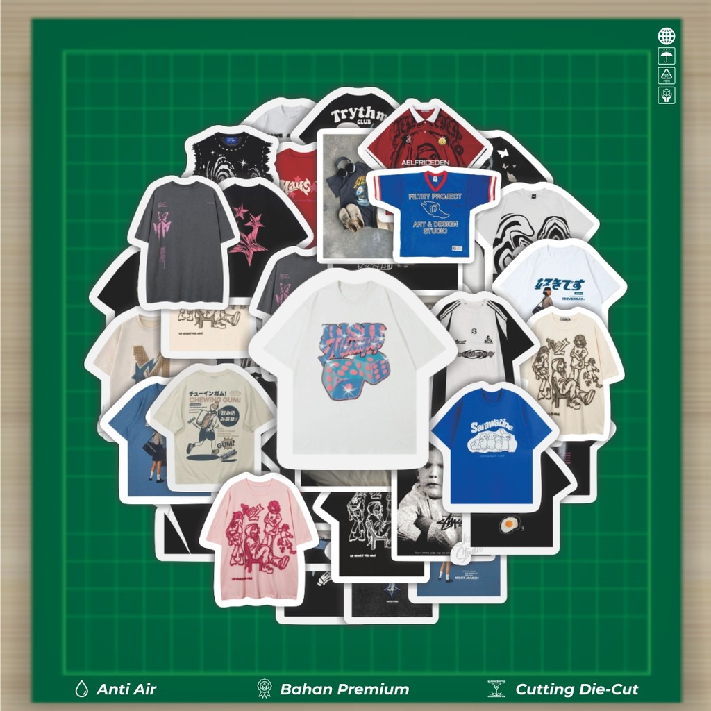 

HOT 50 PCS STIKER Stiker T-Shirt V13 Stiker Fashion Cars Decal Dingin Kartu Album Custom Vinyl Anti Air- Sticker Aesthetic Buku Journal Koper Casing HP Tablet Laptop Helm Motor Botol Minum