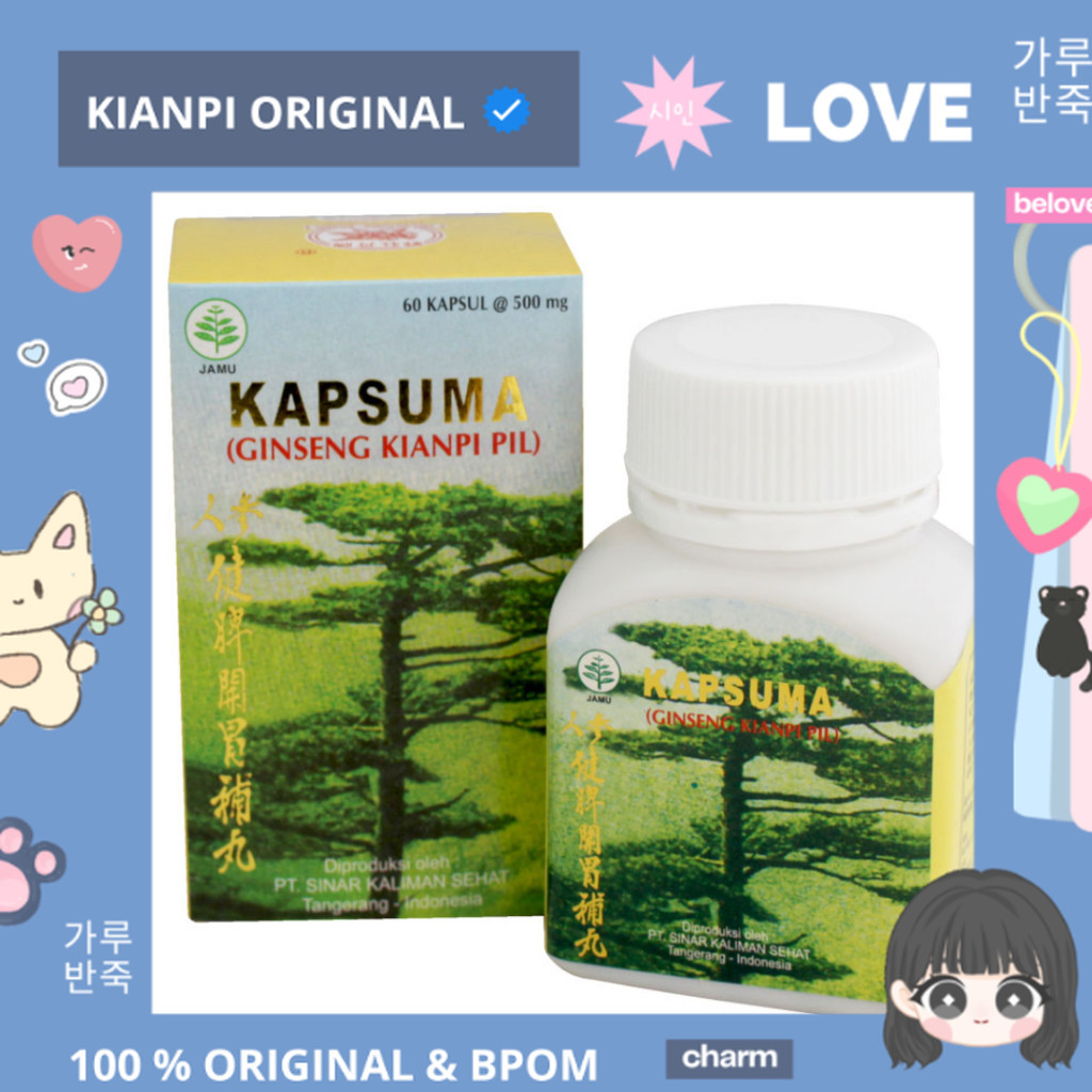 

PROMO MERDEKA !!! CN Kapsuma (Ginseng Kianpi Pil) 60'S BPOM - Penambah Nafsu Makan, Obat Penggemuk Badan 100% ORIGINAL & BPOM
