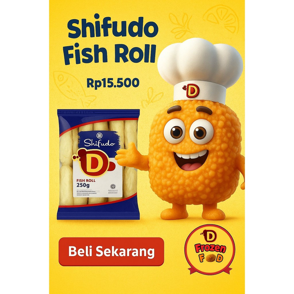 

Frozen Food Palembang | Shifudo fish roll 250gr | ikan gulung | shabu shabu | stimbut | steamboat