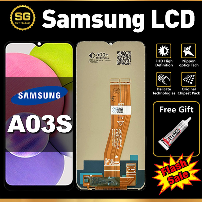 ORI LCD FOR Samsung A03S Original Fullset Asli For LCD hp Samsung A03S Glass Touch Screen Digitizer