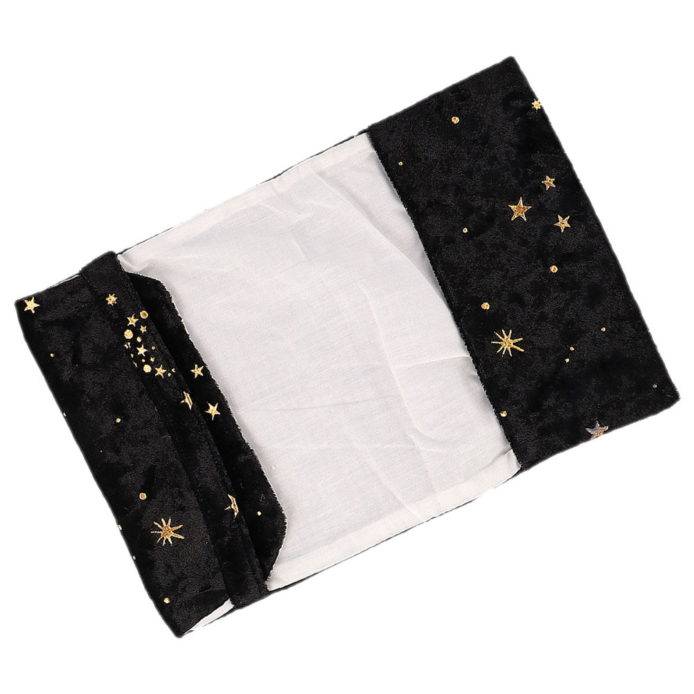 

Gold stitched Book Textbook Fabric Protector Pouch Pattern Elegant Stylish Book Sleeve Cover Notebook