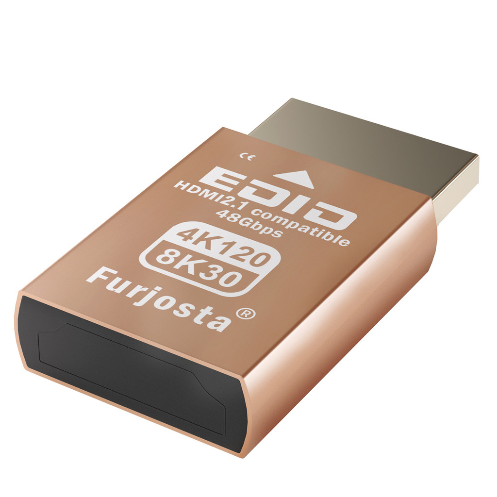 HDMI 2.1 Dummy Plug | 4K 120Hz & 8K 30Hz Virtual Display Emulator | Headless Ghost Adapter for PC, V