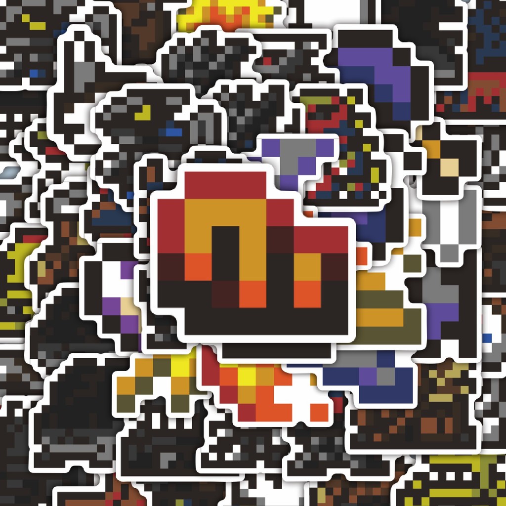 

100PCS Lucu Stiker Pixel Digimon V65 Stiker Aesthetic Stiker Anti Air Stikers Berperekat Waterproof sticker decal buat Motor Helm Buku Journal Koper Casing HP Laptop Botol Minum Hadiah anak