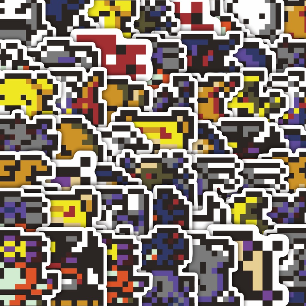 

Stiker Cutting Pack Stiker Pixel Digimon V7 Isi 100Pcs Series Aesthetic Lucu Keren Untuk Koper Bahan Vynil