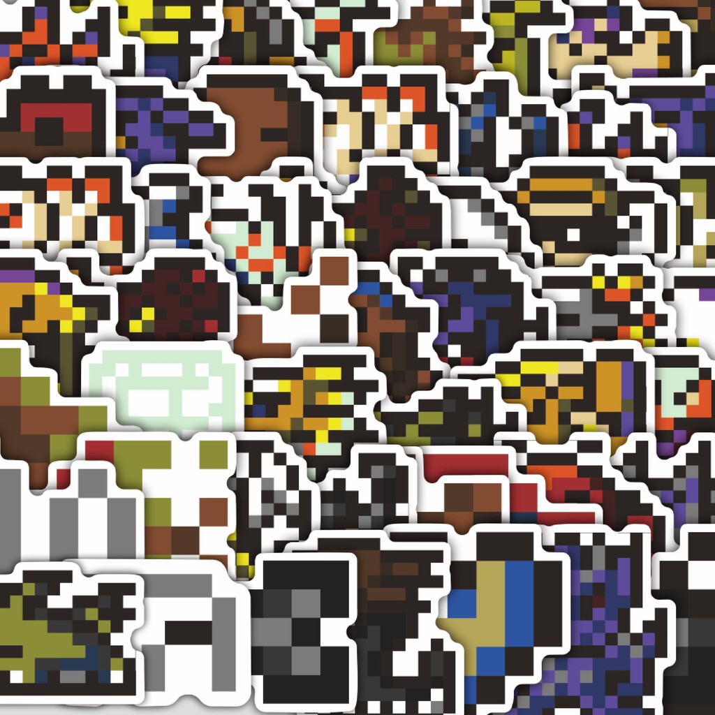 

Stiker Cutting Pack Stiker Pixel Digimon V10 Isi 100Pcs Series Aesthetic Lucu Keren Untuk Koper Bahan Vynil