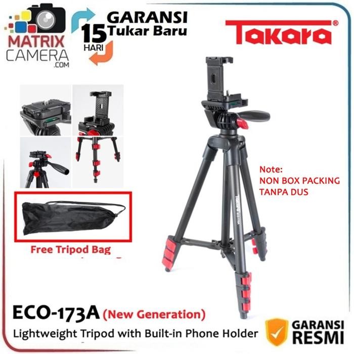 Hot Produk TAKARA ECO-173A, Tripod untuk kamera, action cam, HP  Terbaik dan Terlaris