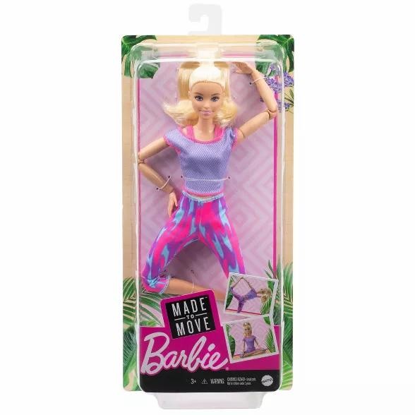 terbaru Barbie Made to Move Doll - Pink Dye Pants (Yoga) Original