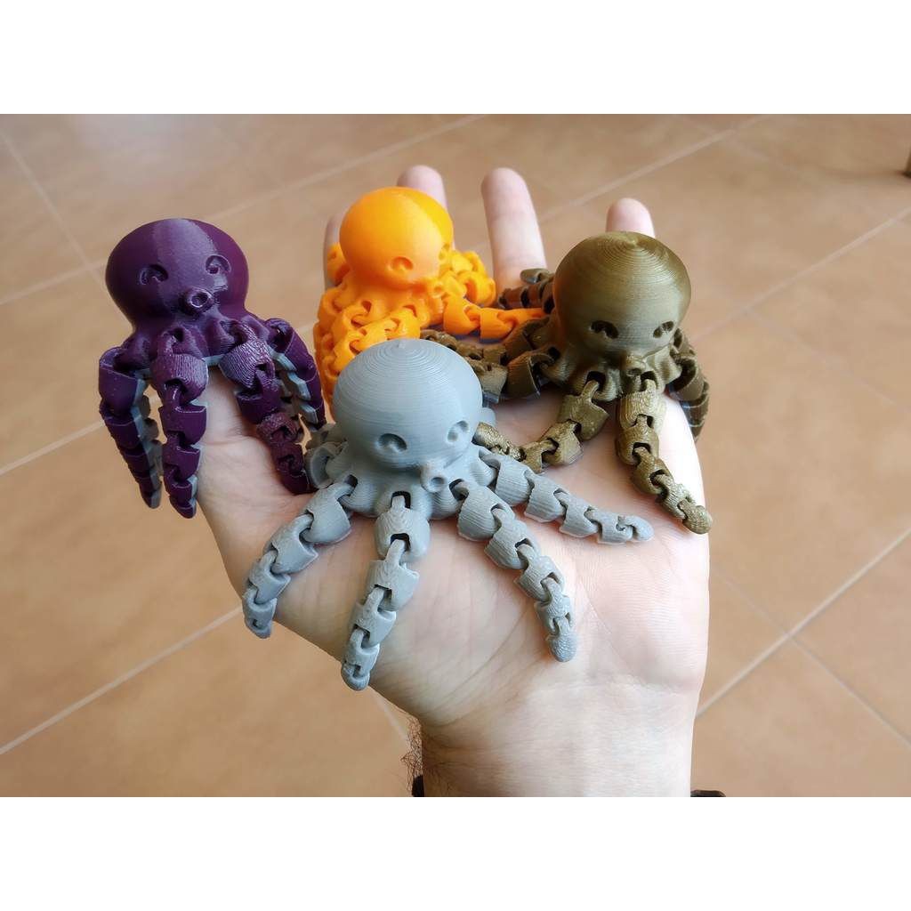 MAINAN BABY OCTOPUS FIGURE TENTAKEL ARTIKULASI