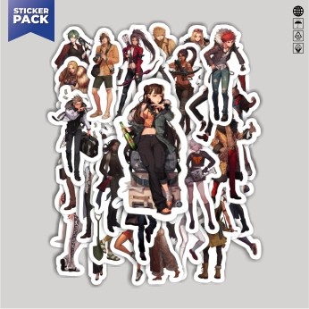 

[100PCS]Stiker Pack Stiker Game Series Black Survival Character Mix 1 Aesthetic Vinyl Anti Air Dekorasi Sticker Laptop Buku Journal Koper Helm Casing HP Gitar Helm Skateboard