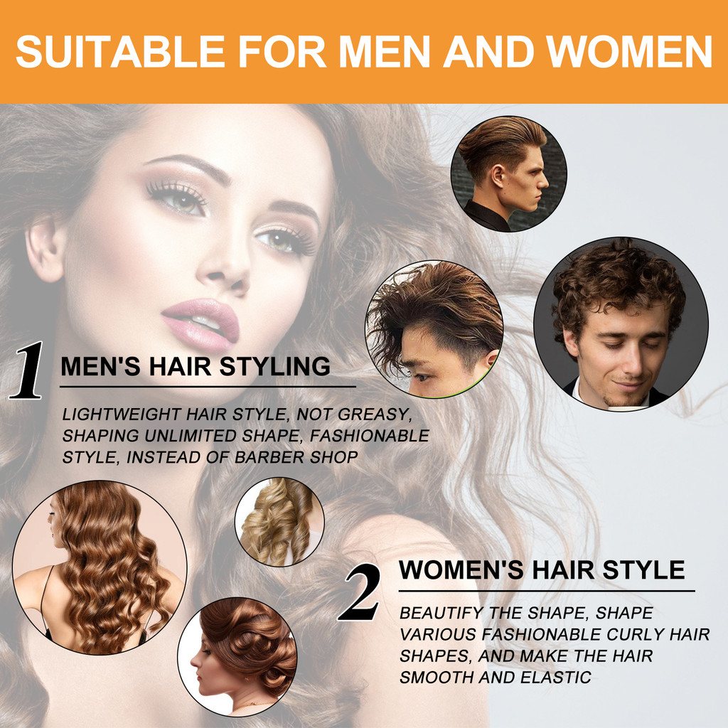 Krim Styling Melembap Jaysuing untuk Rambut Keriting Halus, Krim Perbaikan Keriting Rambut Mengkilap