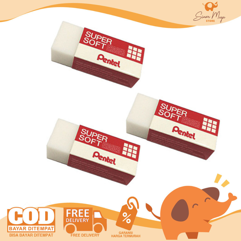 

Pentel Super Soft Eraser Zese 03 Penghapus Pensil Lembut