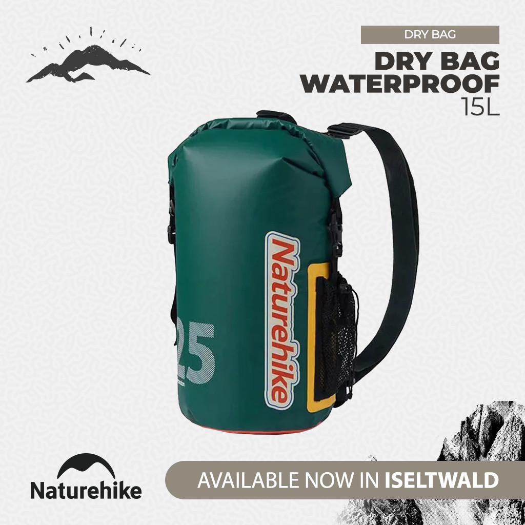 Dry Bag Naturehike CNK2300BS017 10L 15L 25L Waterproof Bag Tahan Air Hujan Backpack Trekking Renang 