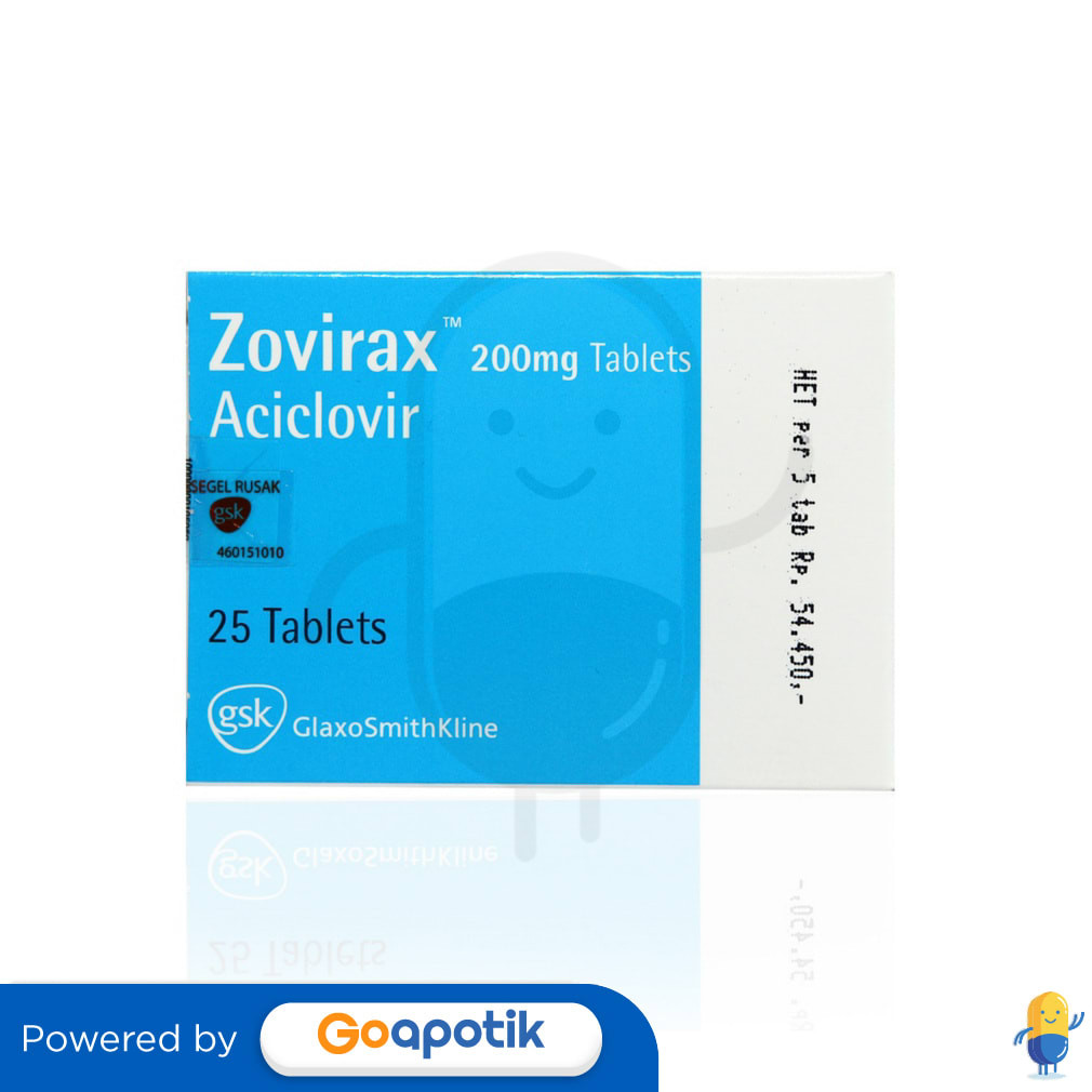 Zovirax 200 Mg Box 25 Tablet