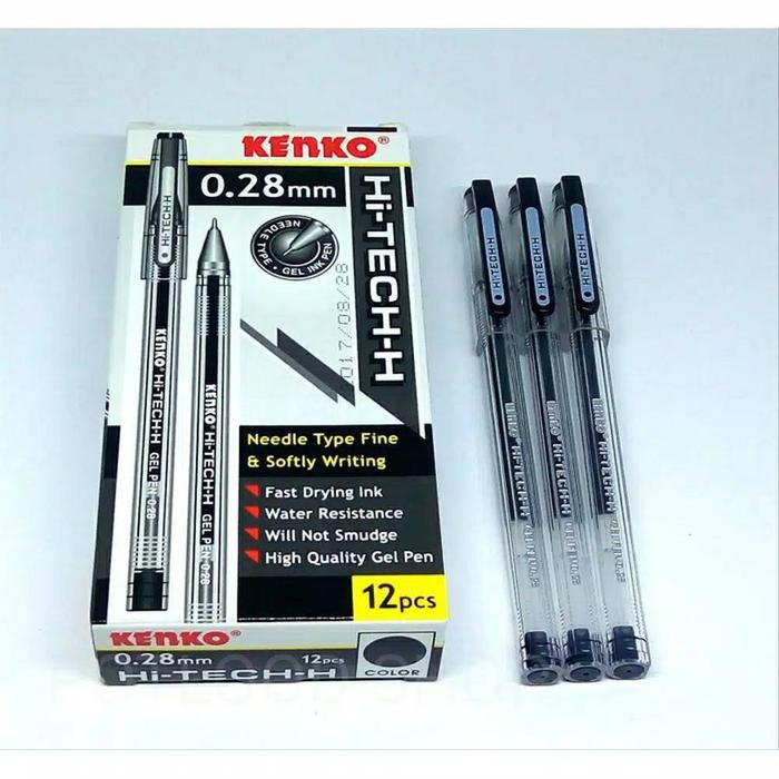 

Hi-Tech-h Kenko 0.28mm ( lusinan / 12 Pulpen ) - pulpen Hi-tech kenko Grosir