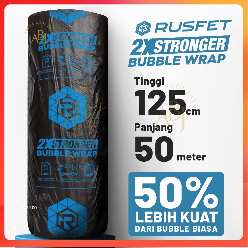 

Plastik Bubble Wrap Tebal Premium 125cm x 50m / Bubble Wrap Pack Rusfet Premium -