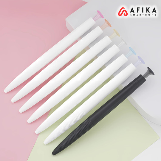 

Pena Pulpen Gel 0.45mm Dual Ballpoint Quick Dry Black Ink 1 PCS