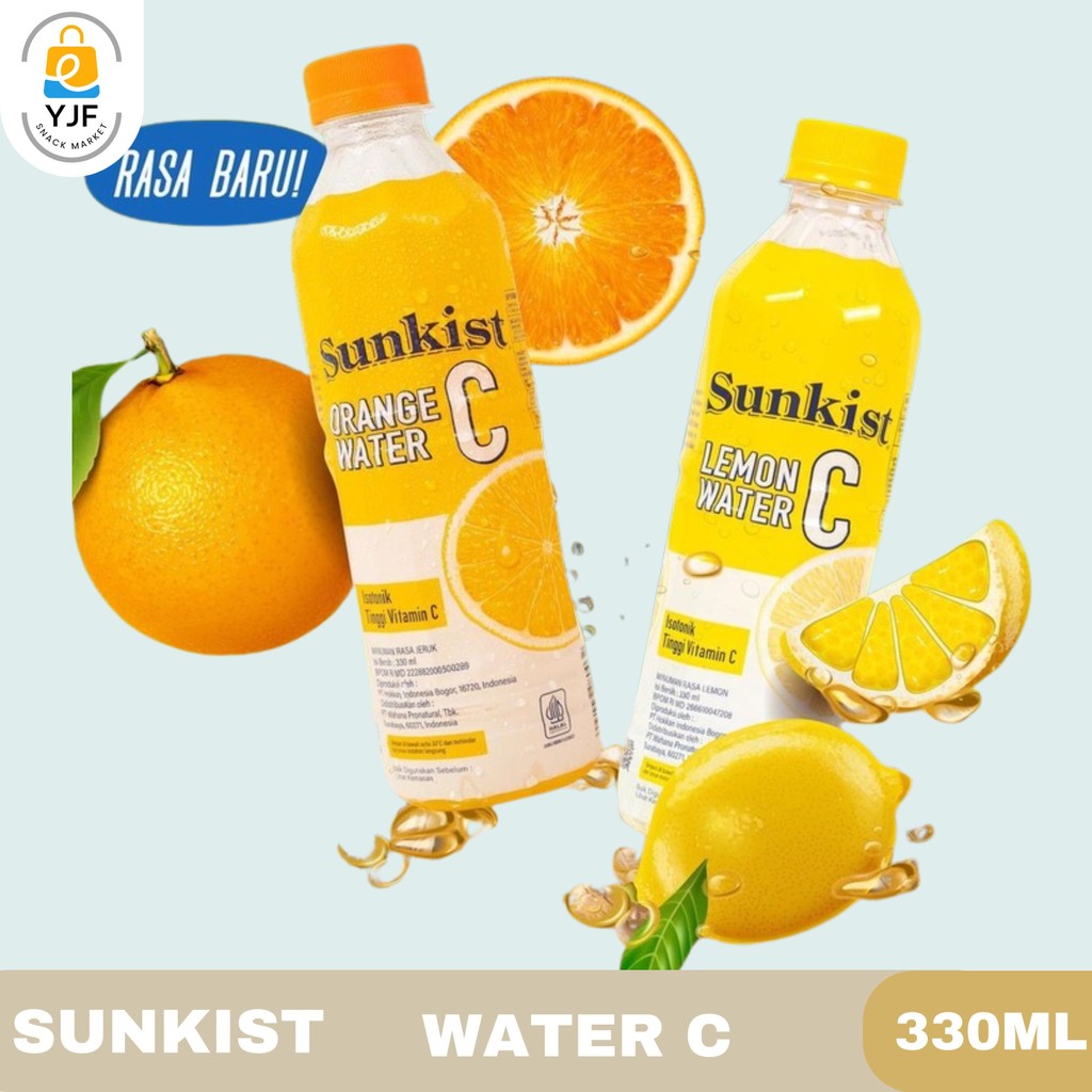 

Sunkist Water C 330ml / Lemon Water C / Orange Water C / Minuman Vitamin / Minuman Segar untuk Kesehatan