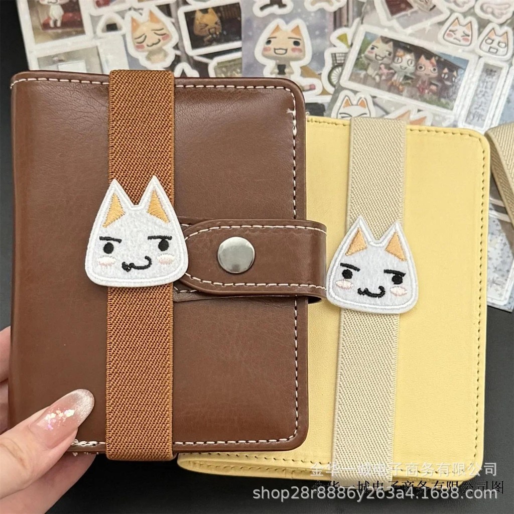 

Japanese Cute Cartoon Kitten Loose-leaf Notebook Elastic Strap Scrapbook Journal Book Storage Elastic Elastic Band Binding Rope