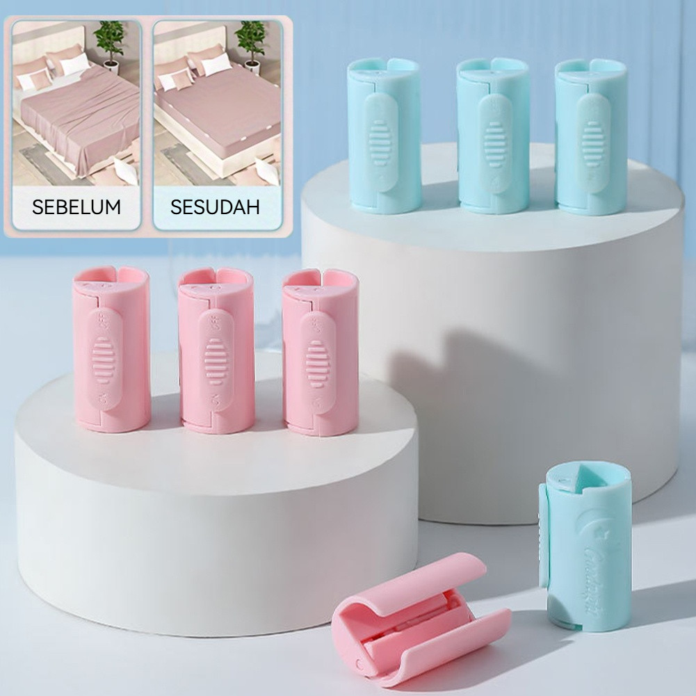 12pcs Penjepit Sprei Kasur Anti Geser Jepit Sprei Kasur Klip Penjepit Sprei Selimut Tahan Slip Klip 