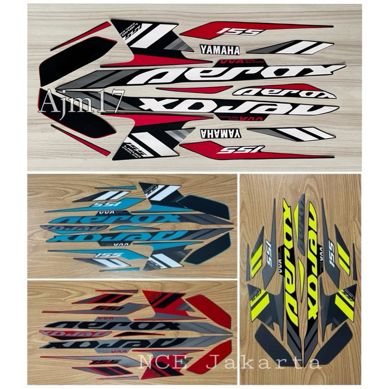 STIKER STRIPING MOTOR AEROX TAHUN 2021