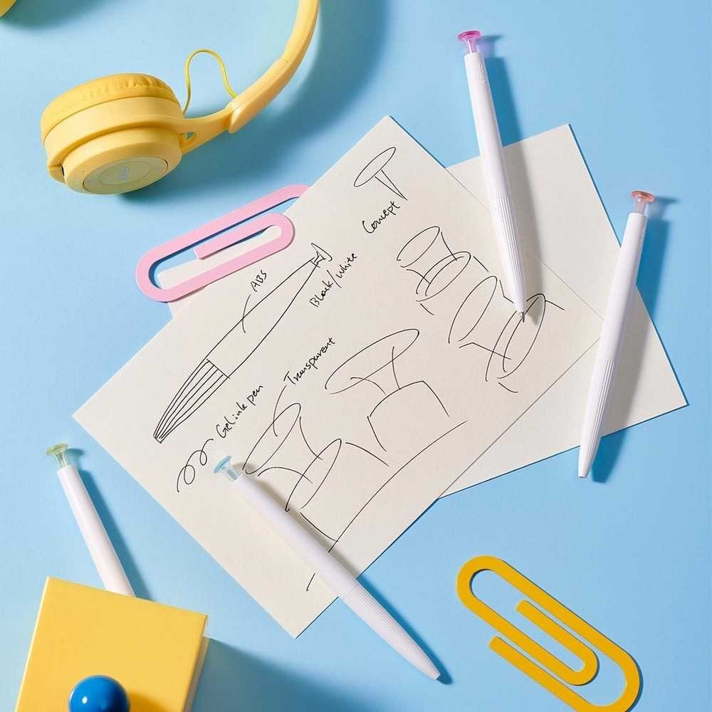 

ARSYMSTR Kaco Pena Pulpen Gel 0.45mm Dual Ballpoint Quick Dry Black Ink 1 PCS - K10