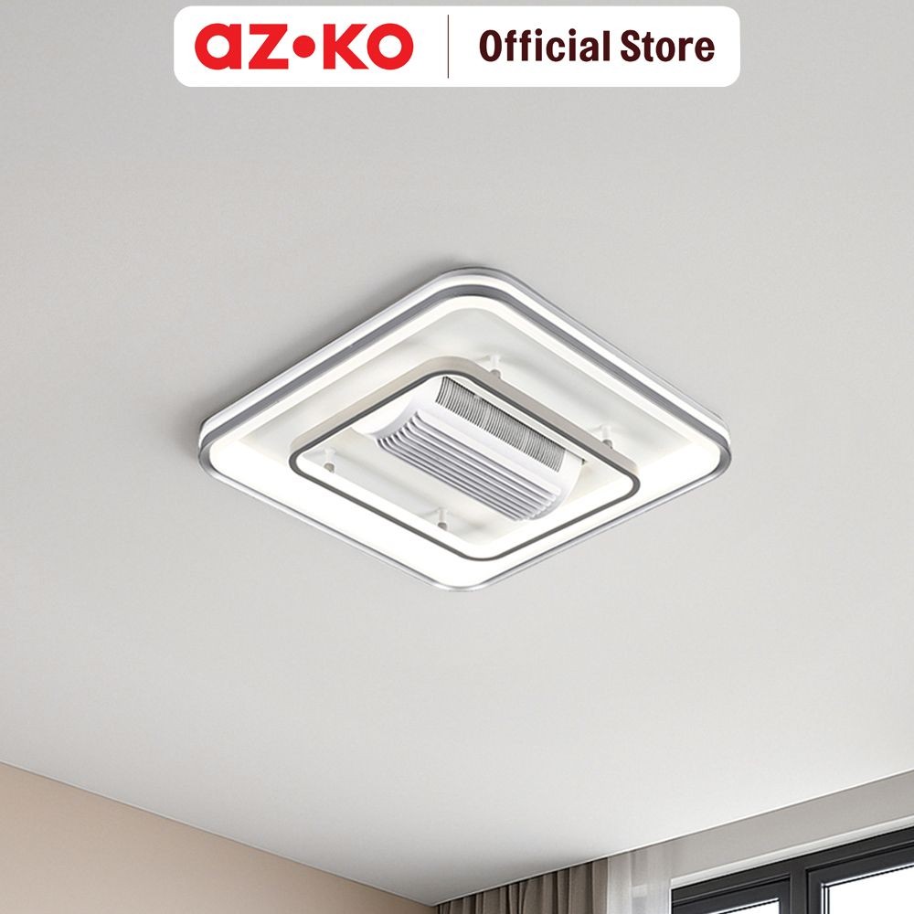 AZKO Eglare Vento Lampu Langit-Langit Led 3Cct Square - Putih Lampu Plafon Ceiling Light Lampu Tempe