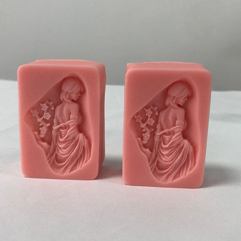 

3D Girl Candle Mold Silicone Wax Making Molds Concrete Mould For Table Decorations Reusable Plaster Moulds Art Craft For Home