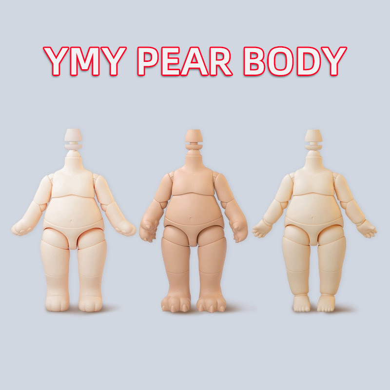 OB Movable Joint Body Ymy Doll Fat Pear Body Cat Hand Cat Tail 1/12Bjd Body Ob11 Animal Body Replace