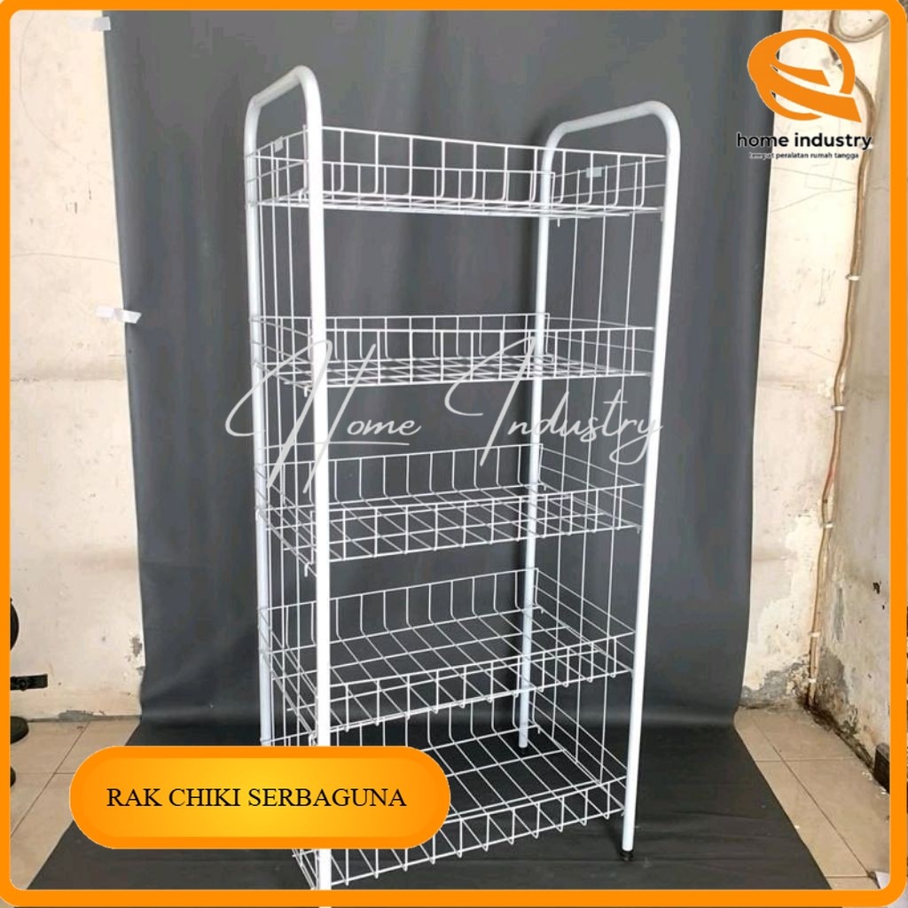 rak chiki jumbo + roda 4pcs 360°/Rak serbaguna/Rak snack/Rak keranjang jajan/Rak display/Rak mini ma