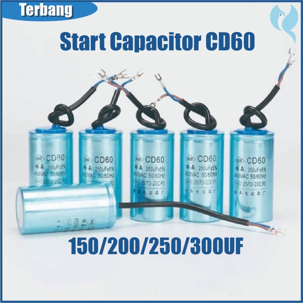 Cd60 Kapasitor Motor Starting 450v 150uf / 200uf /250uf / 300uf