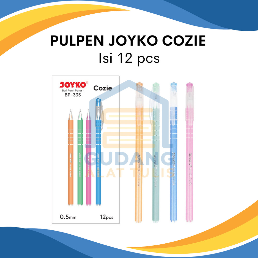 

PULPEN JOYKO BP-335 COZIE PER BOX ISI 12 PCS 0.5MM