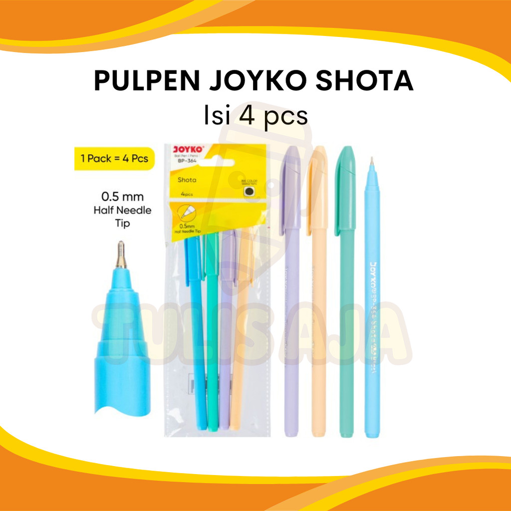 

PULPEN JOYKO BP-364 SHOTA 0.5MM PER PACK ISI 4 PCS