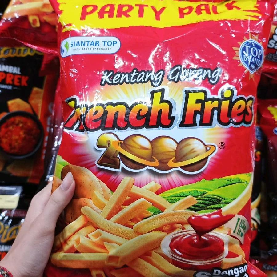 NEW French Fries 2000 Party Pack Jumbo Snack Makanan Ringan Kentang Goreng 192gr