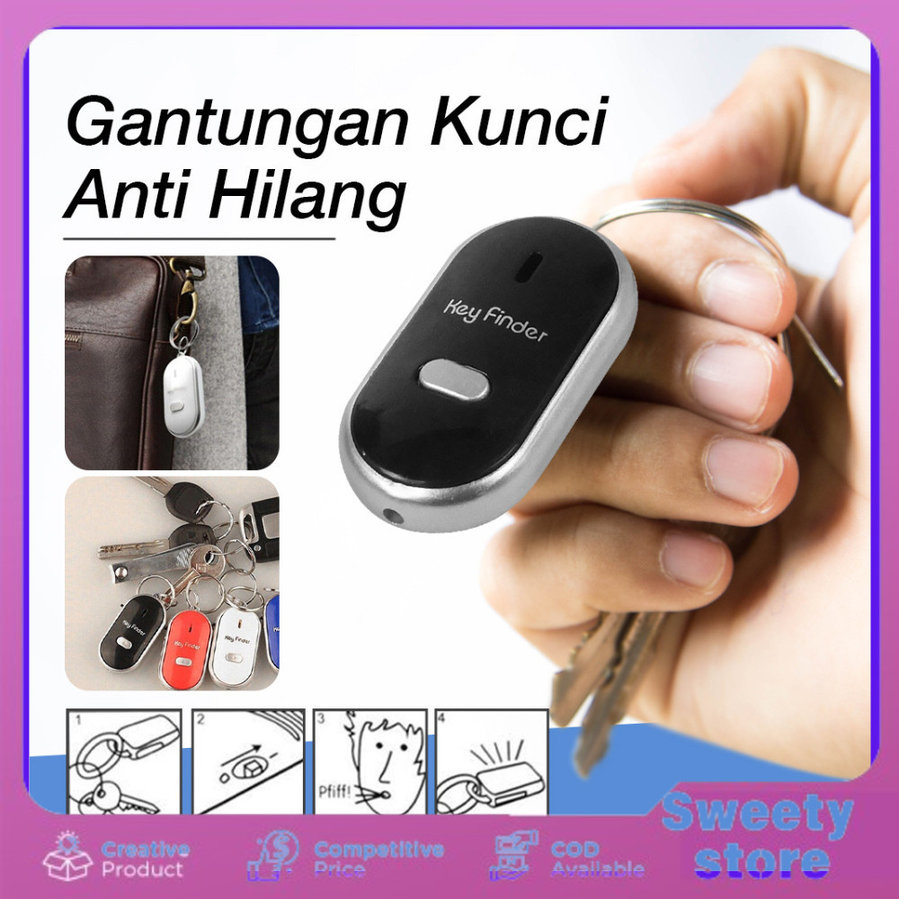 Sweety Store Indonesia-Gantungan kunci siul anti hilang lupa kunci motor mobil rumah Gantungan Kunci