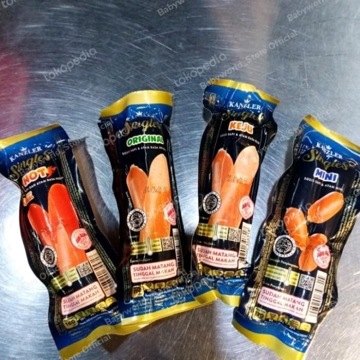 

Kanzler SINGLES Sosis Siap Makan HOT / ORIGINAL / KEJU / MINI 65gr