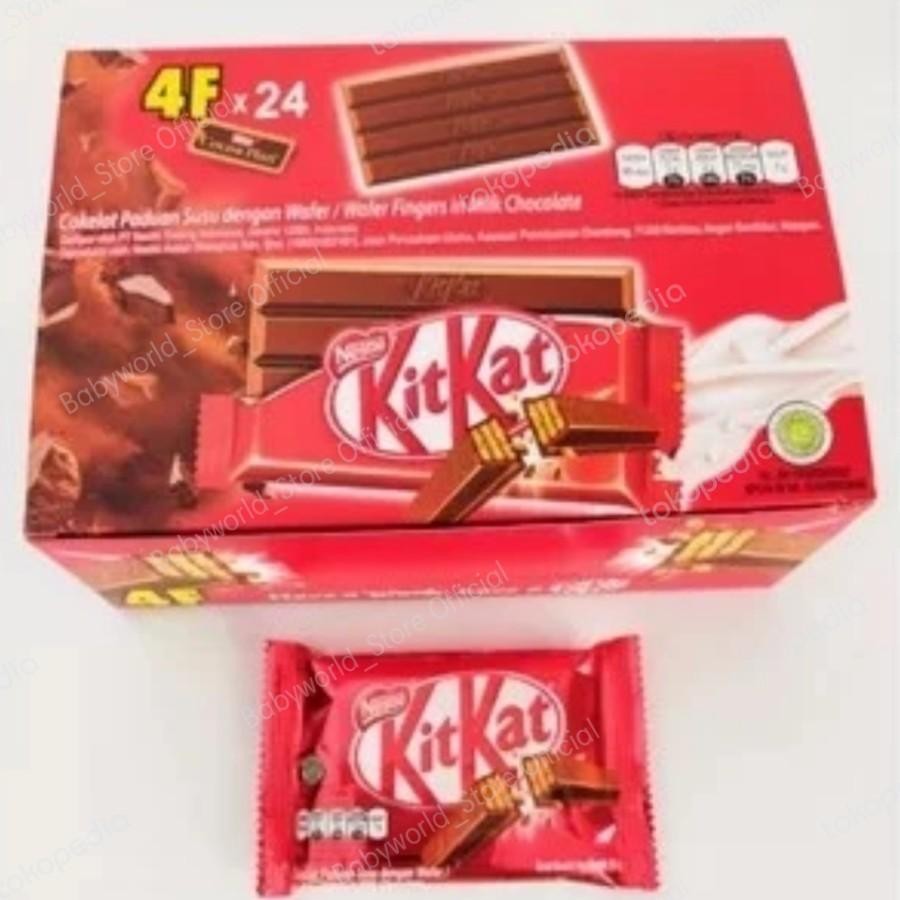 

Kitkat Chocolate Wafer Coklat 4F Box ( 24pcs )