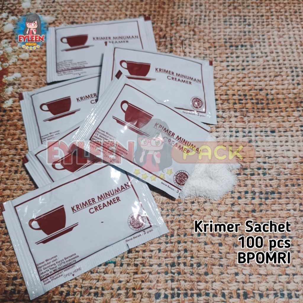 

Creamer Sachet / Krimer Non Dairy Isi 100 Pcs