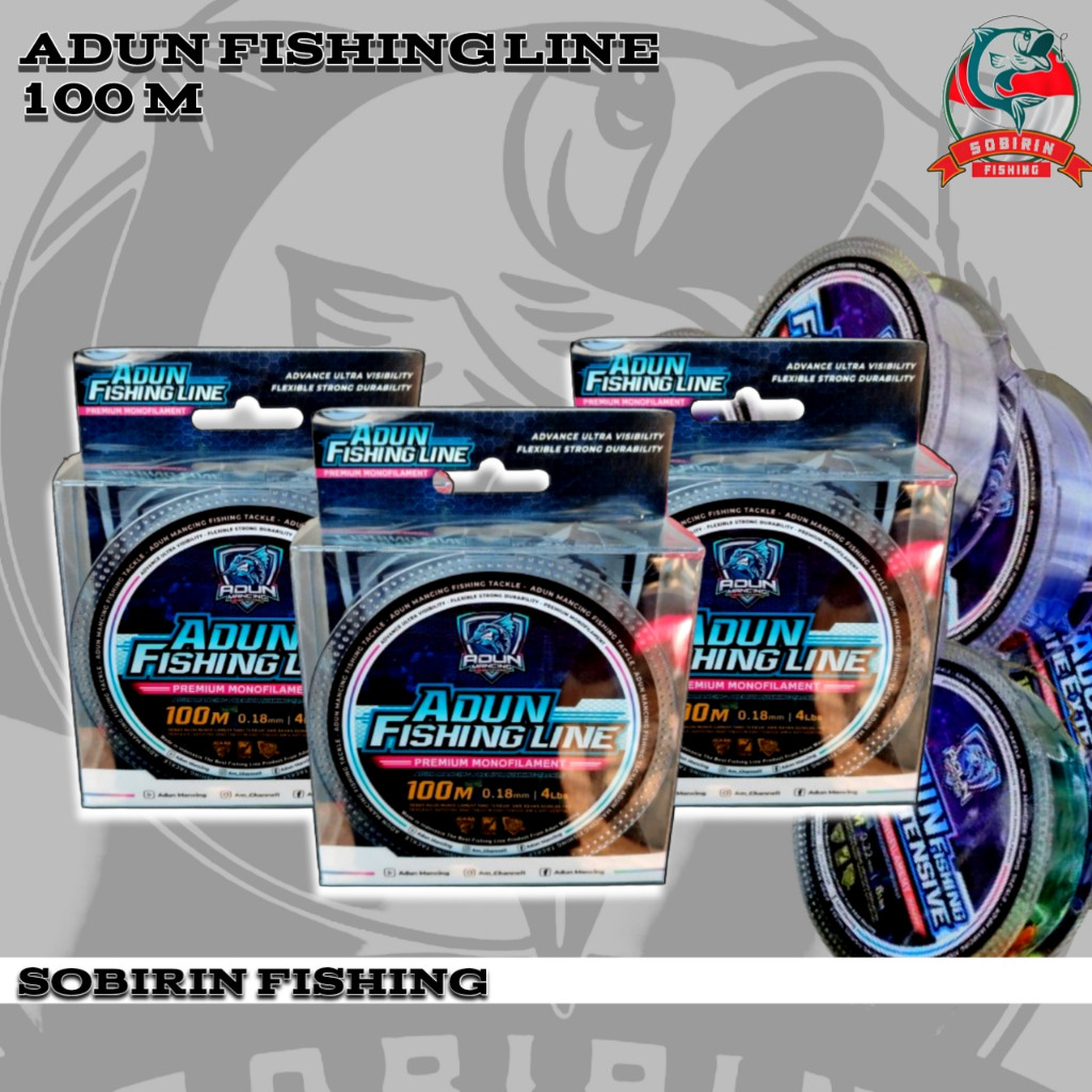 NEW  Senar adun mancing 100 m adun fishing line  senar pancing ikan mas tR8