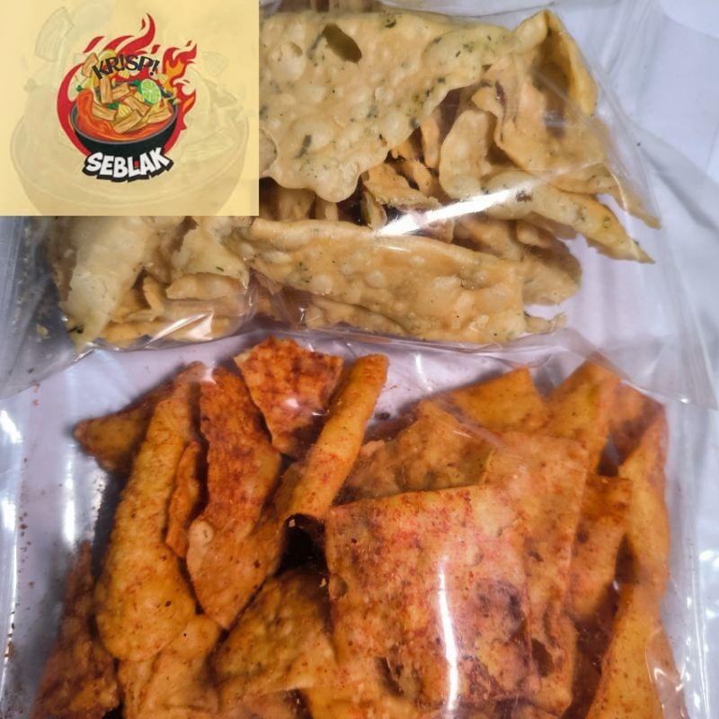 

Seblak krispi KERIPIK PANGSIT BAWANG 100 GRAM Seblak