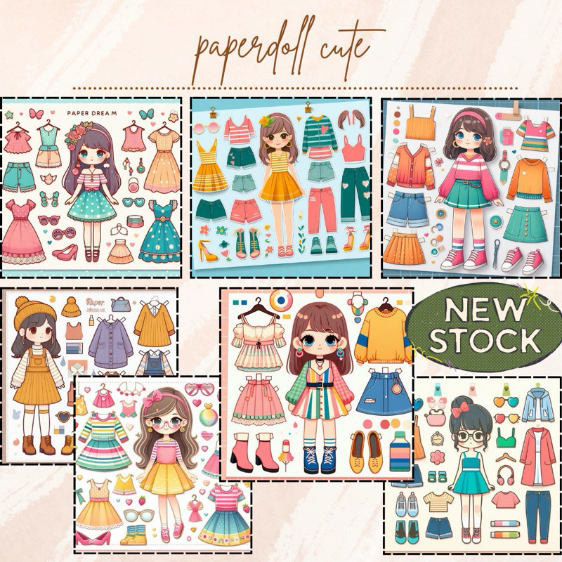 LAMINASI (NEW) PAPERDOLL BEPE BEPE MAINAN KERTAS BP ORANG ORANGAN KERTAS PAPER DOLL BP BPAN BEPE BEP