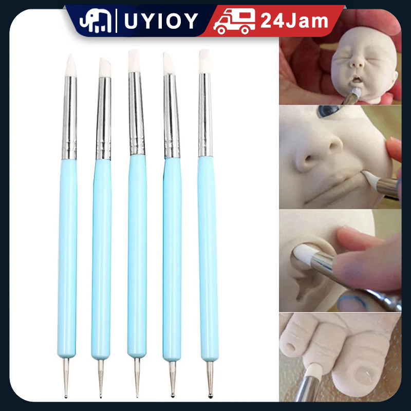Nail Art Tools 5PCS/diy Clay Kit/peralatan Nail Art/clay Tools/alat Alat Nail Art Lengkap/clay Tools