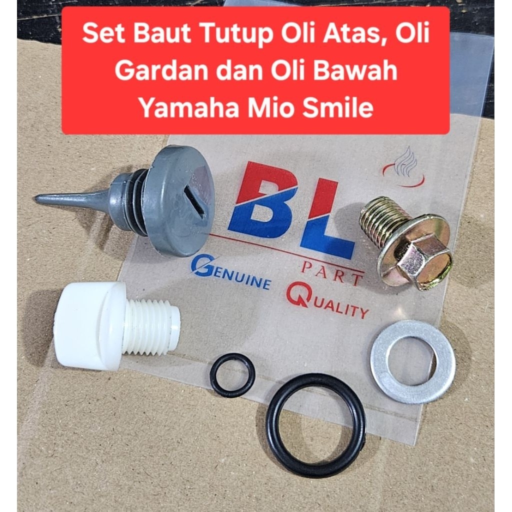 Set Baut Tutup Oli Atas + Oli Bawah + Oli Gardan Yamaha Mio Smile