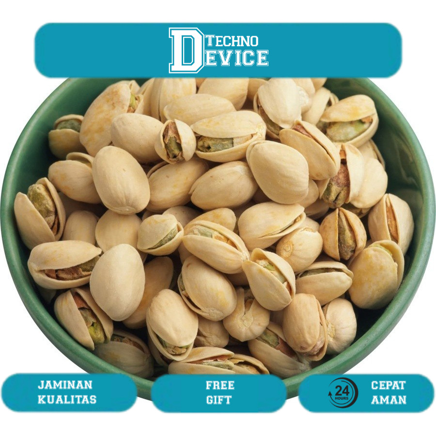 

Kacang Pistachio Matang PREMIUM Setengah Kiloan - Snack Pistacio 500 Gram