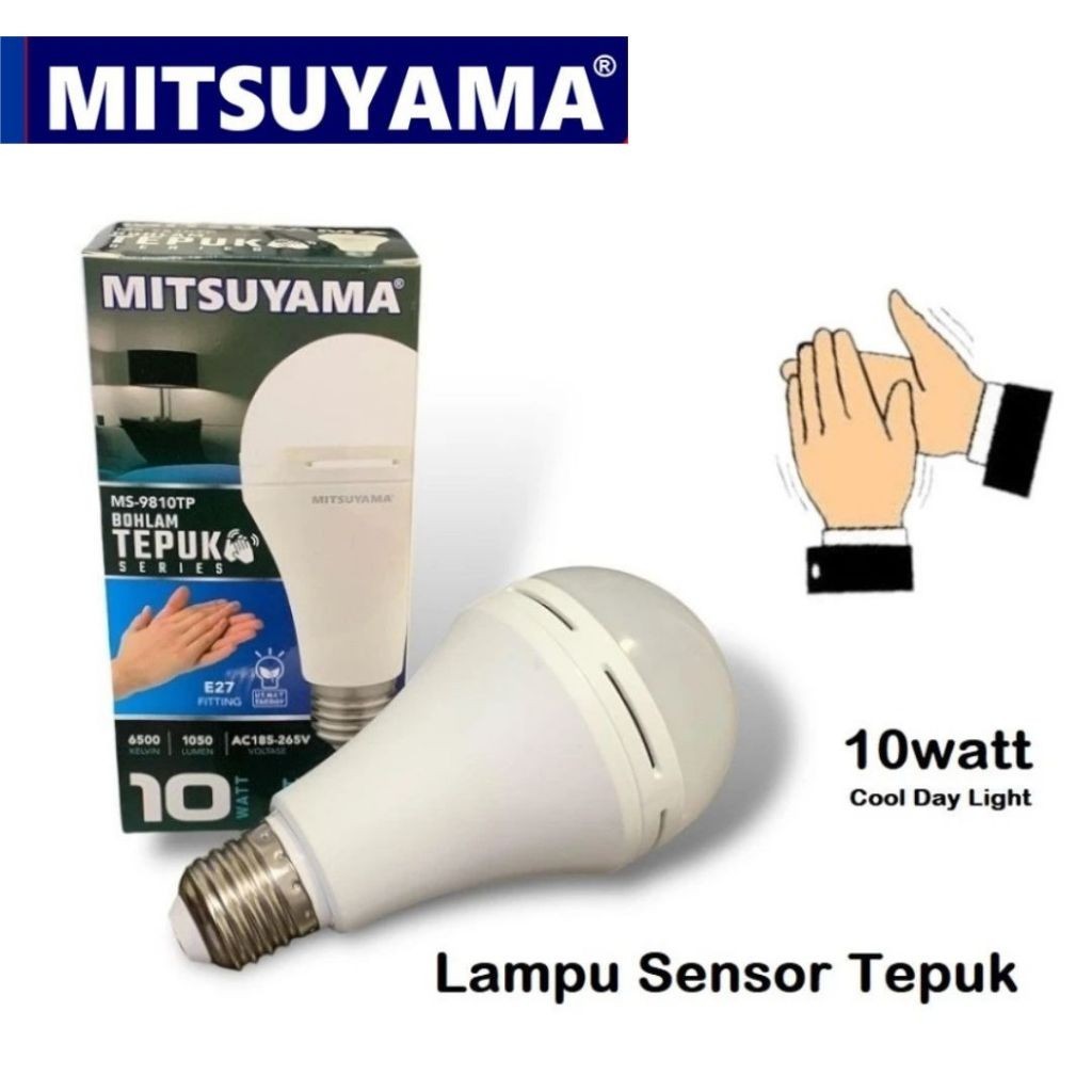 MITSUYAMA Bohlam LED Sensor Tepuk Tangan 10 Watt Lampu Tepuk Series - CECE LIVING STORE