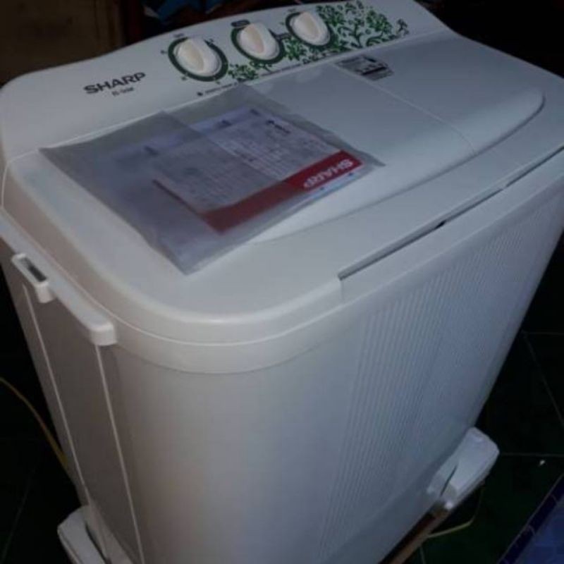 Kendal Jangan COD , Anteraja Promo SHARP Mesin Cuci 2 Tabung ES T 65MW GK 65NT MW WM NT Transparan 6