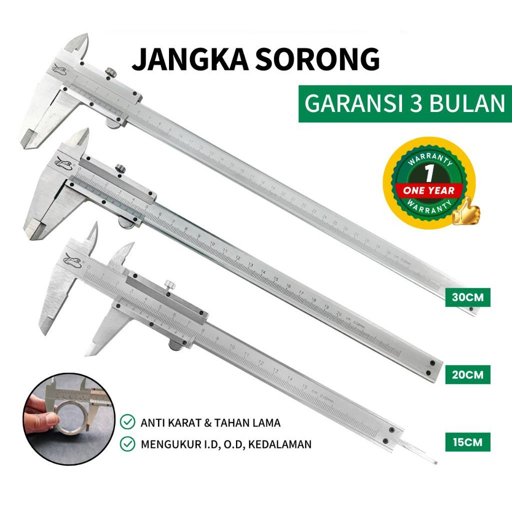 Feibao Vernier Caliper 15–30cm Stainless Steel – F43-2928