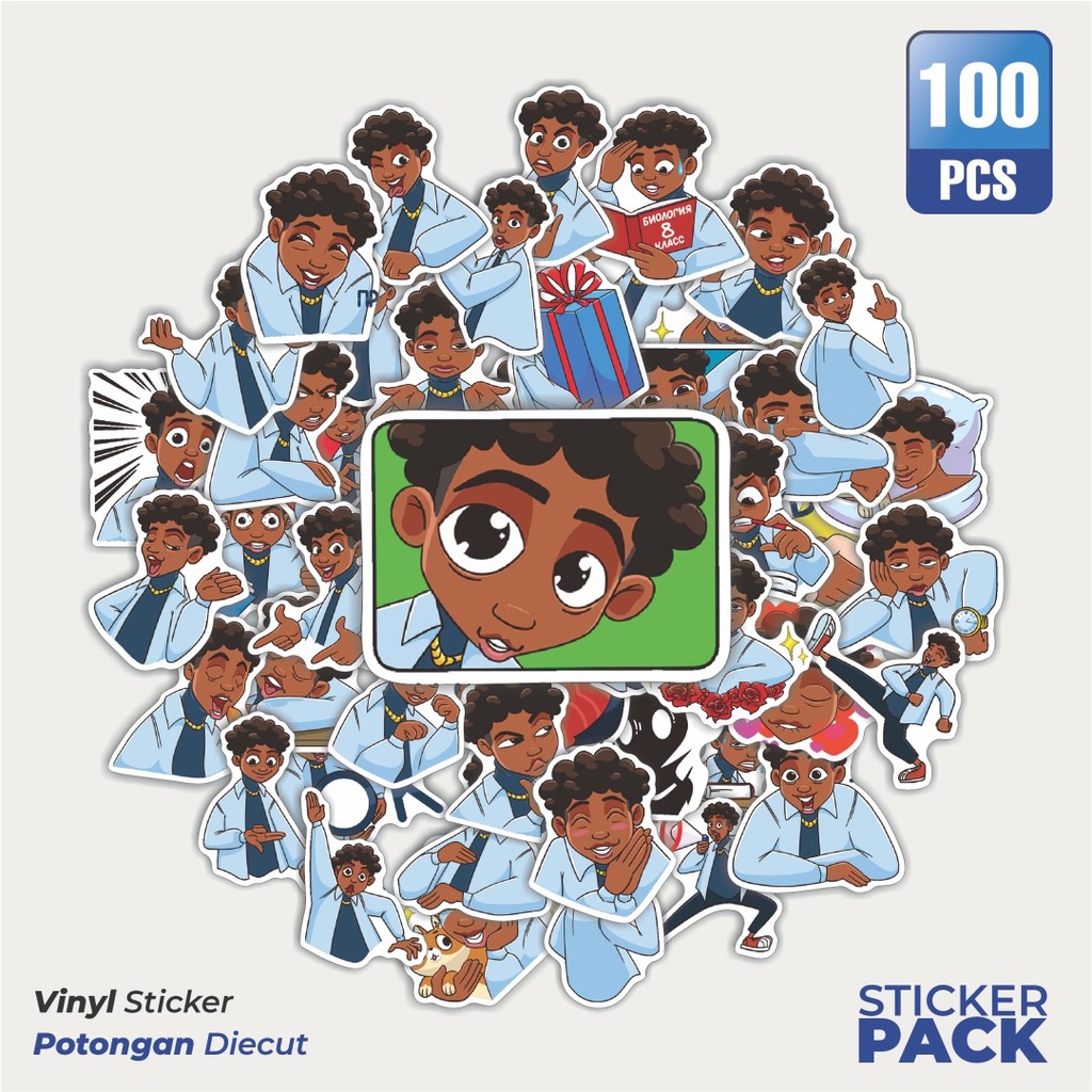 

Super Hemat! 100 PCS Stiker Mike Waterproof Aesthetic- Untuk Laptop, Motor, dan Helm - Paper Stationery Pack