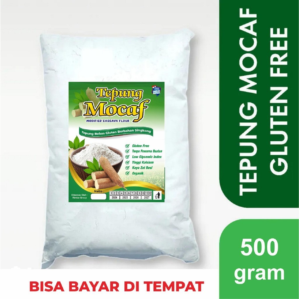 

Tepung Mocaf 500g - Tepung Singkong Gluten Free Bahan Pengganti Terigu