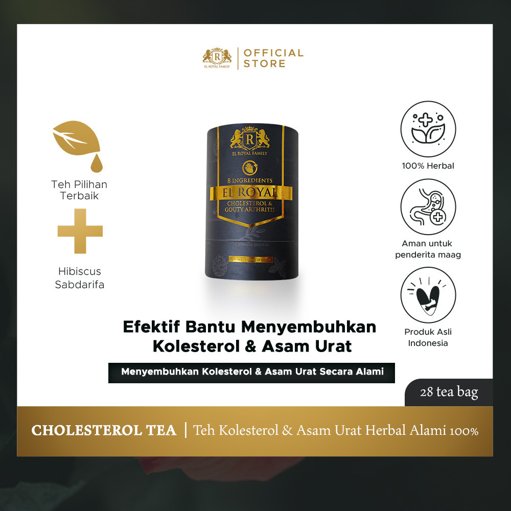 

El Royal Cholesterol & Gouty Arthritis - Kolesterol dan Asam urat - Efektif membantu menurunkan kolesterol dan asam urat